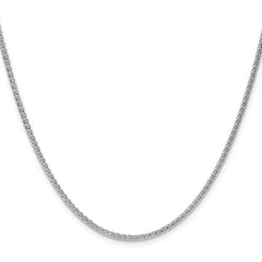 Sterling Silver 2.1mm Diamond-cut Square Spiga Chain - 6
