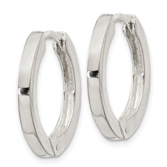 Sterling Silver 2.5x20mm Hinged Hoop Earrings