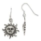 Sterling Silver Sun Earrings