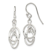 Sterling Silver Polished Dangle Earrings