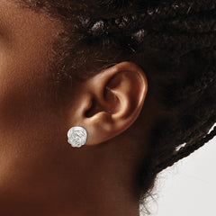 Sterling Silver Polished Love Knot Post Earrings - 4