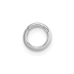 Sterling Silver Rhodium-plated Polished Single Cartilage Hoop Earring - 2