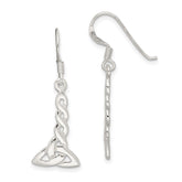 Sterling Silver Twisted Knot Dangle Earrings