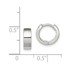 Sterling Silver Hinged Hoop Earrings - 4