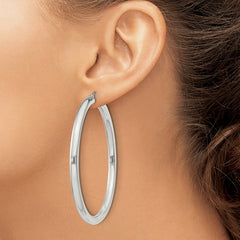 Sterling Silver 4mm Round Hoop Earrings - 8