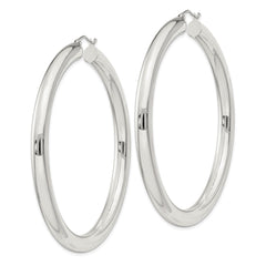 Sterling Silver 5mm Round Hoop Earrings - 6