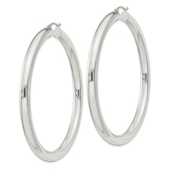 Sterling Silver 5mm Round Hoop Earrings - 9