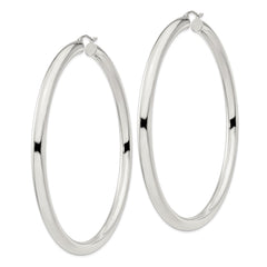 Sterling Silver 5mm Round Hoop Earrings - 7