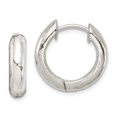 Sterling Silver Hinged Hoop Earrings