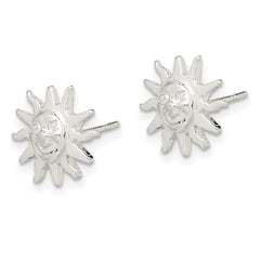 Sterling Silver Sun Mini Earrings - 2