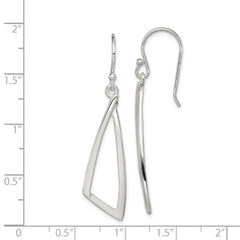 Sterling Silver Polished Fancy Dangle Earrings