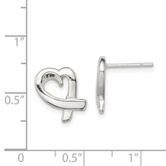 Sterling Silver Heart Earrings - 2