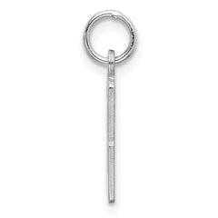 Sterling Silver/Rhodium-plated Elongated Number 33 Charm