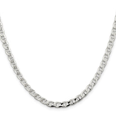 Sterling Silver 4.65mm D/C Flat Anchor Curb Chain - 2