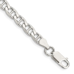 Sterling Silver 5.7mm D/C Flat Anchor Curb Chain - 3