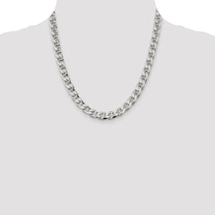 Sterling Silver 9mm D/C Flat Anchor Curb Chain - 3