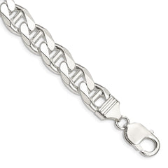 Sterling Silver 10.8mm D/C Flat Anchor Curb Chain - 3