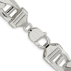 Sterling Silver 13.5mm D/C Flat Anchor Curb Chain - 2
