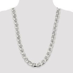 Sterling Silver 13.5mm D/C Flat Anchor Curb Chain - 2