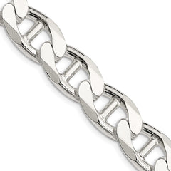 Sterling Silver 13.5mm D/C Flat Anchor Curb Chain - 2
