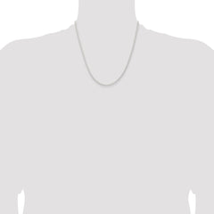 Sterling Silver 2.3mm Beveled Curb Chain