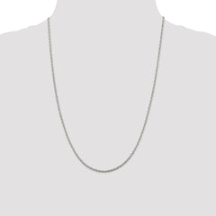 Sterling Silver 2mm Loose Rope Chain - 7