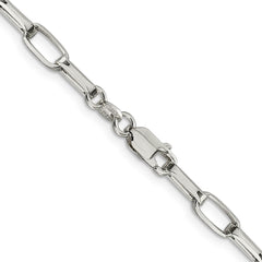 Sterling Silver 5mm Elongated Open Link Chain - 3