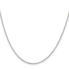 Sterling Silver 1.5mm Rolo Chain - 6