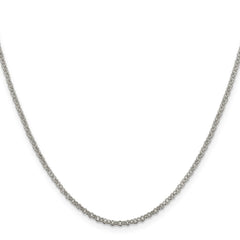 Sterling Silver 2mm Rolo Chain - 14