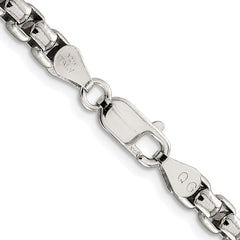 Sterling Silver Rhodium-plated 5.2mm Round Box Chain - 4