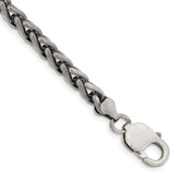 Sterling Silver Antiqued 6mm Round Spiga Chain - 3