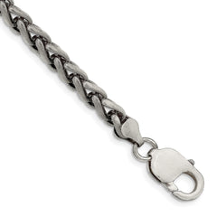 Sterling Silver Antiqued 6mm Round Spiga Chain - 3