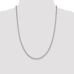 Sterling Silver Polished 3.15mm Curb Chain - 2