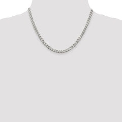 Sterling Silver Polished 5mm Curb Chain - 2