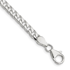 Sterling Silver Polished 5mm Curb Chain - 9