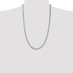 Sterling Silver Polished 3.5mm Curb Chain - 3