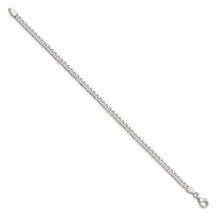 Sterling Silver Polished 3.5mm Curb Chain - 10