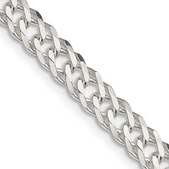 Sterling Silver 5.65mm 6 Side D/C Flat Double Curb Chain - 4