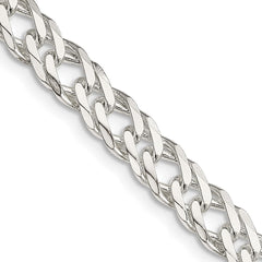 Sterling Silver 6.25mm 6 Side D/C Flat Double Curb Chain - 3