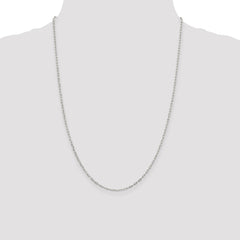 Sterling Silver 1.75mm Elongated Open Link Chain - 4