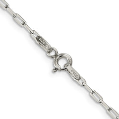 Sterling Silver 2mm Elongated Open Link Chain - 7