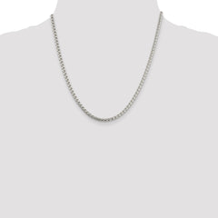 Sterling Silver 3.6mm Round Box Chain - 6