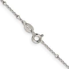 Sterling Silver 1.25mm Rolo with Beads Chain - 4