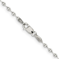 Sterling Silver 1.75mm Fancy Wave Flat Link Chain - 3