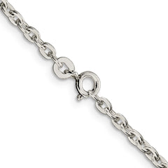 Sterling Silver 2.75mm Flat Link Cable Chain - 2