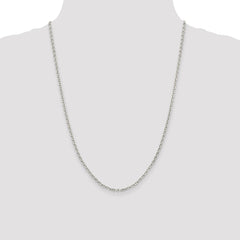 Sterling Silver 2.75mm Flat Link Cable Chain - 4