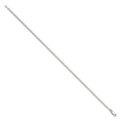Sterling Silver 2.75mm Flat Link Cable Chain - 5