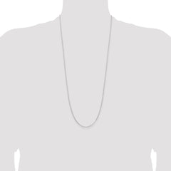 Sterling Silver Rhodium-plated 2mm Rolo Chain - 6