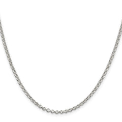 Sterling Silver 2.8mm Rolo Chain - 11