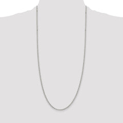 Sterling Silver 2.8mm Rolo Chain - 6